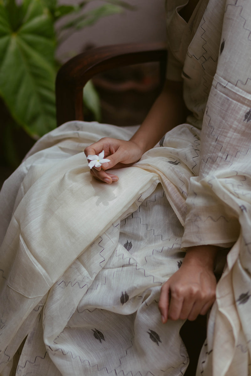 handwoven silk jamdani